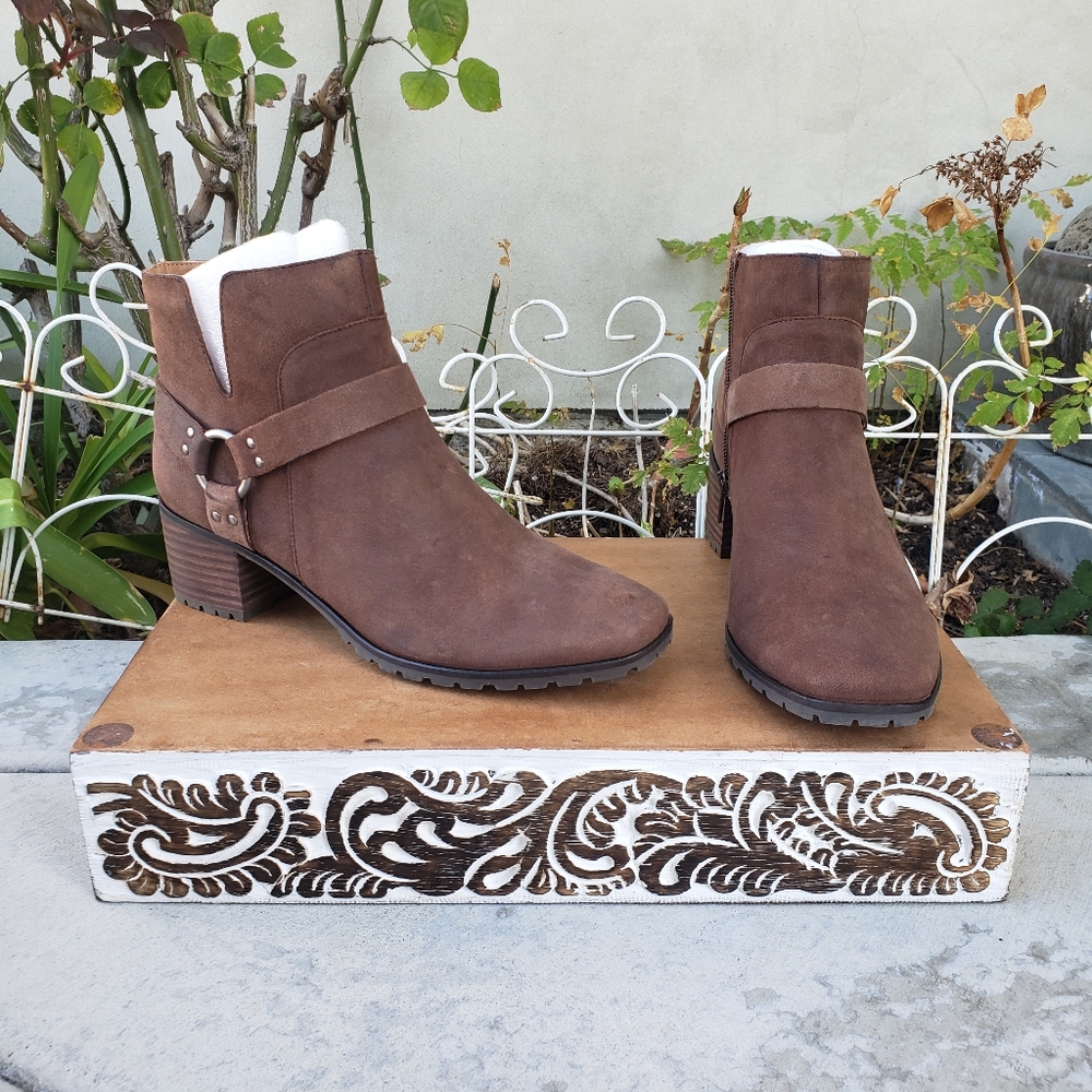 Lucky Brand Walnut Harness Strap Booties - Picture 6 of 10